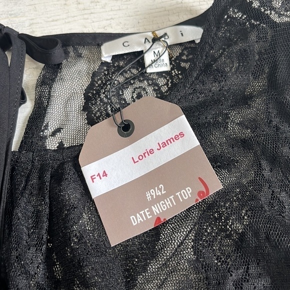 CAbi date night top size M. NWT - Picture 3 of 8
